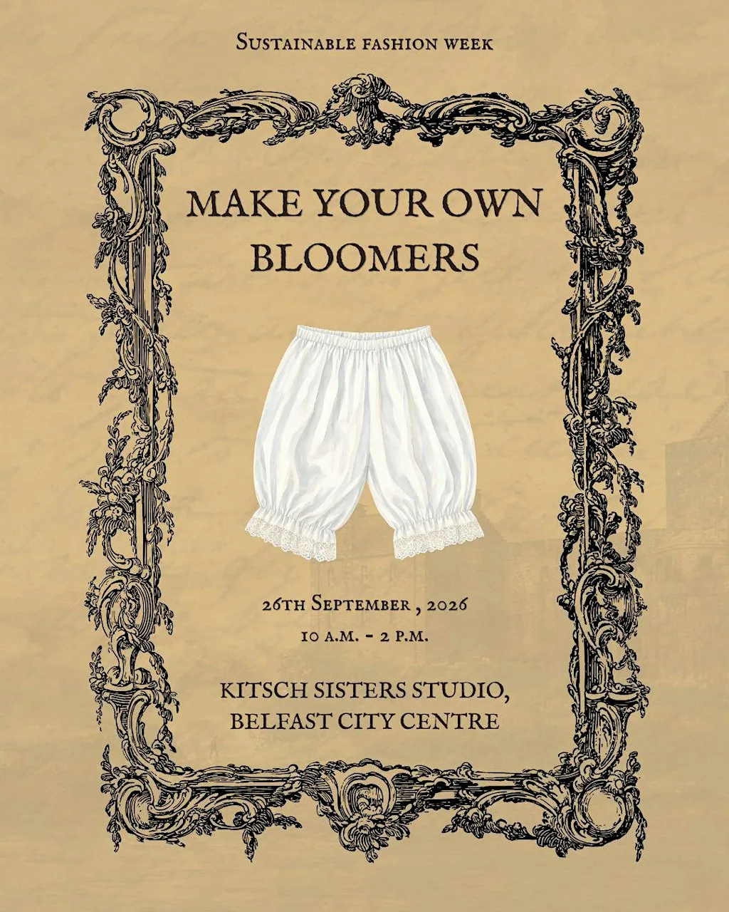 Make Your Own Bloomers: Sustainable Fashion Week at Kitsch Sisters Studio