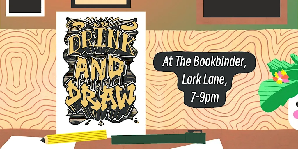 Drink and Draw at The Bookbinder! at The Bookbinder