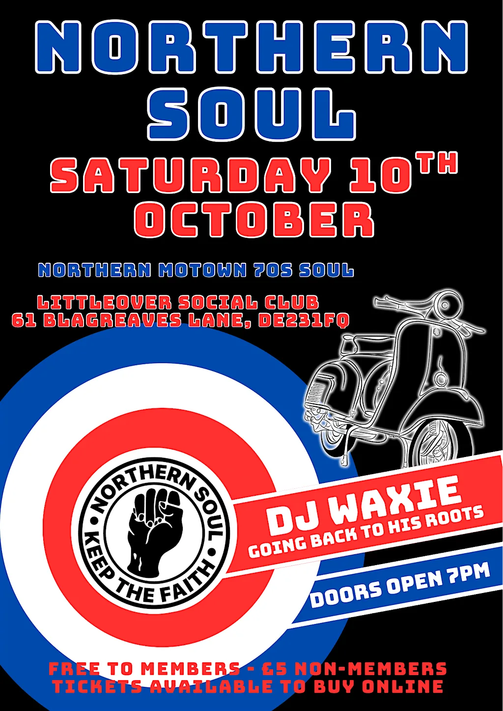 DJ WAXIE NORTHERN SOUL! at 61 Blagreaves Ln