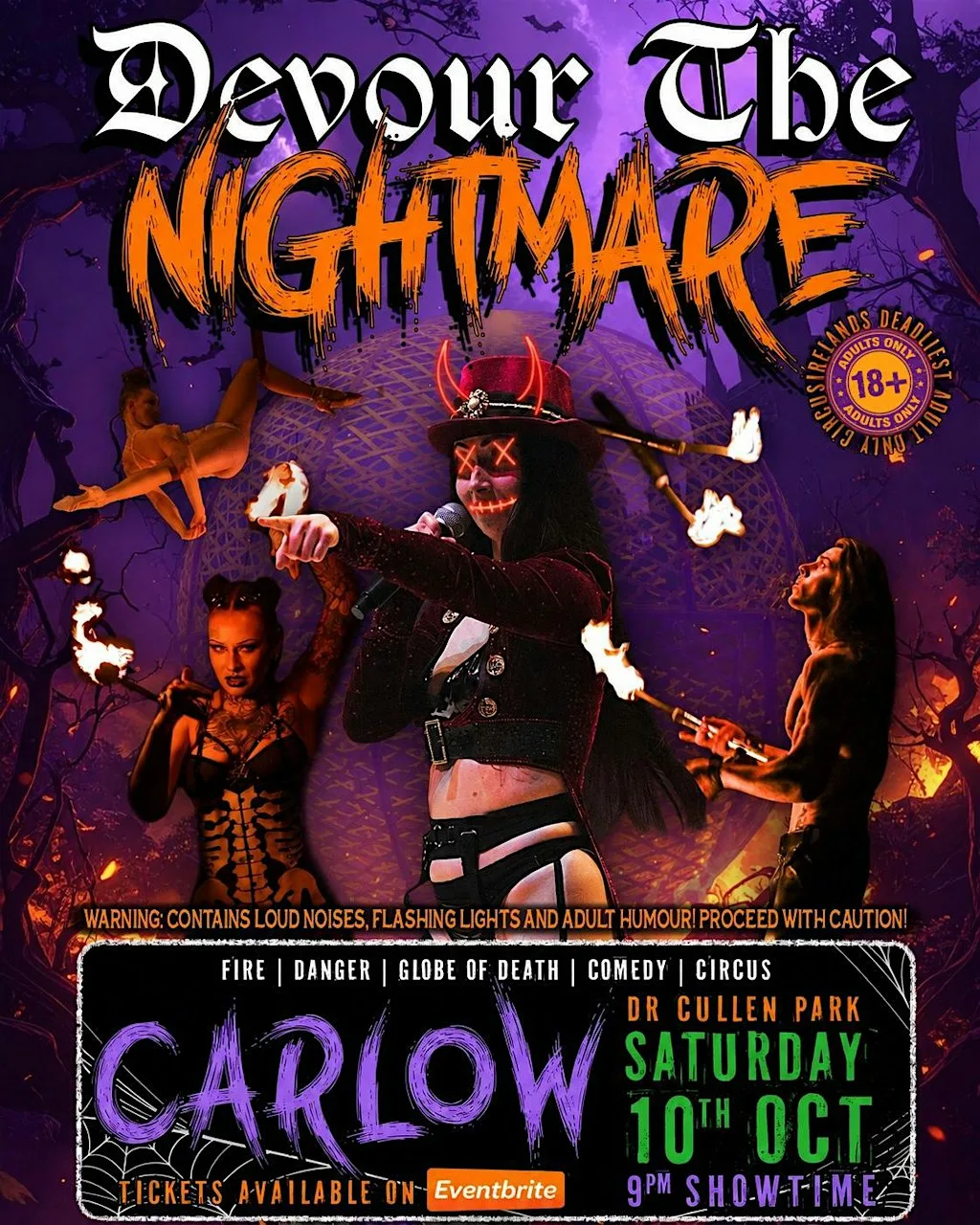Devour The Nightmare Circus 18+ at Dr. Cullen Park