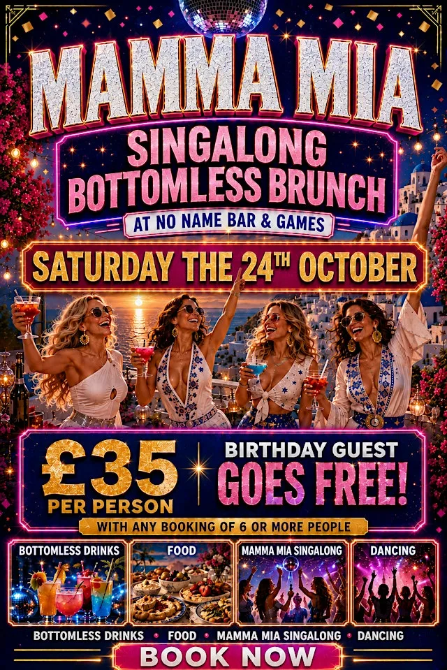 MAMMA MIA SINGALONG BRUNCH at No Name: Bar & Games