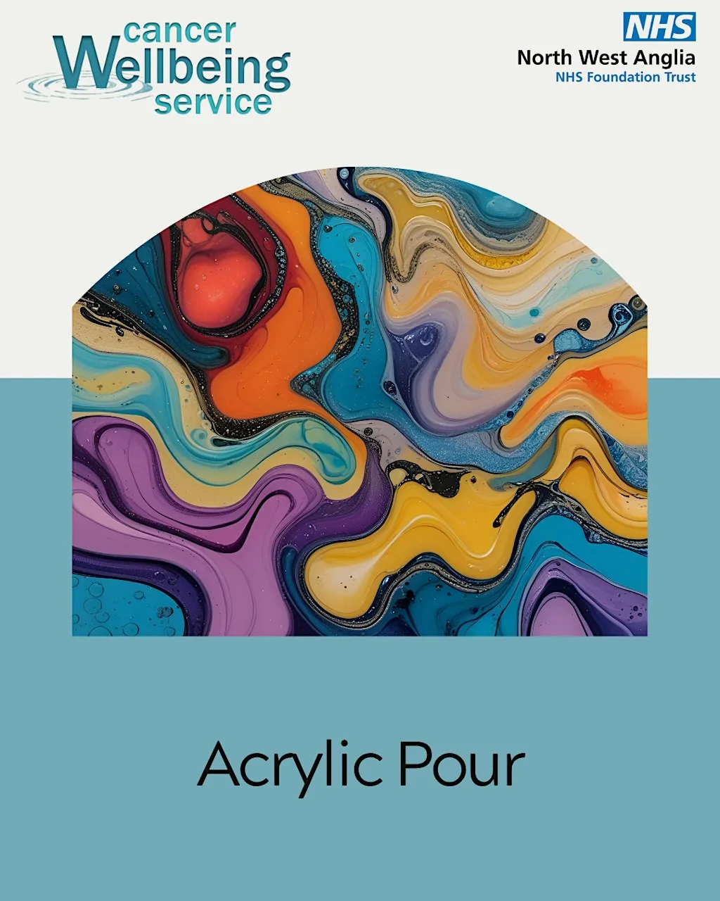 Acrylic Pour - 6 week course at Cancer Wellbeing Service