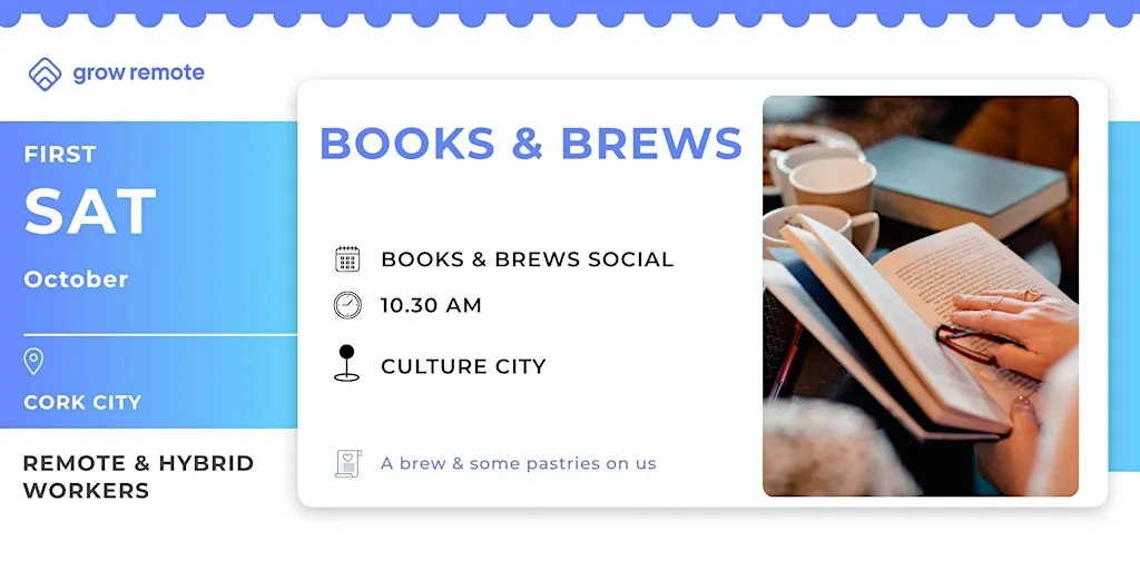 Books & Brews: A Reading Social for Remote & Hybrid Workers in Cork