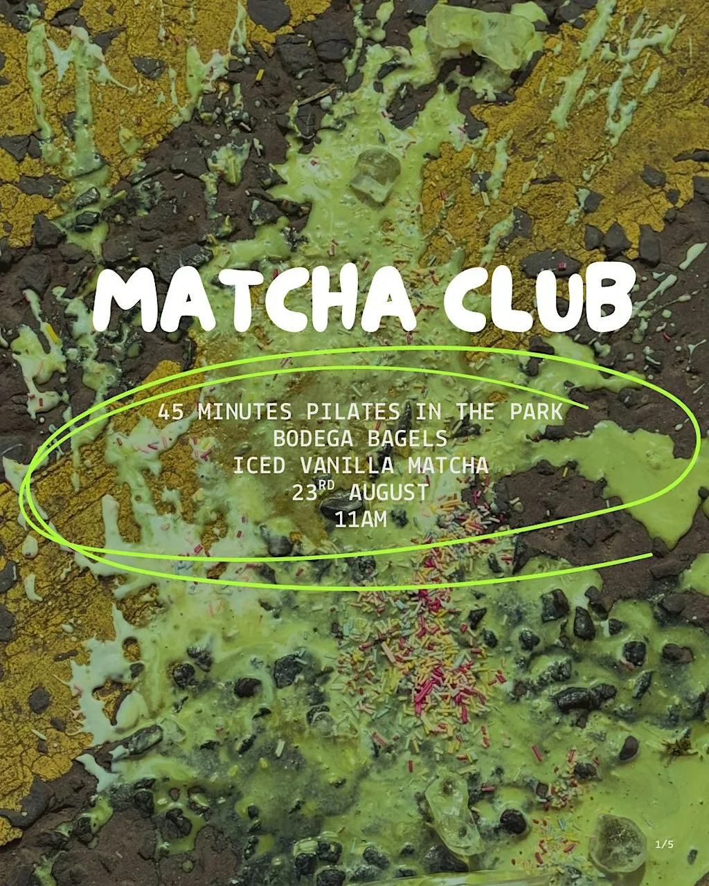 Matcha club at Drumglass Park