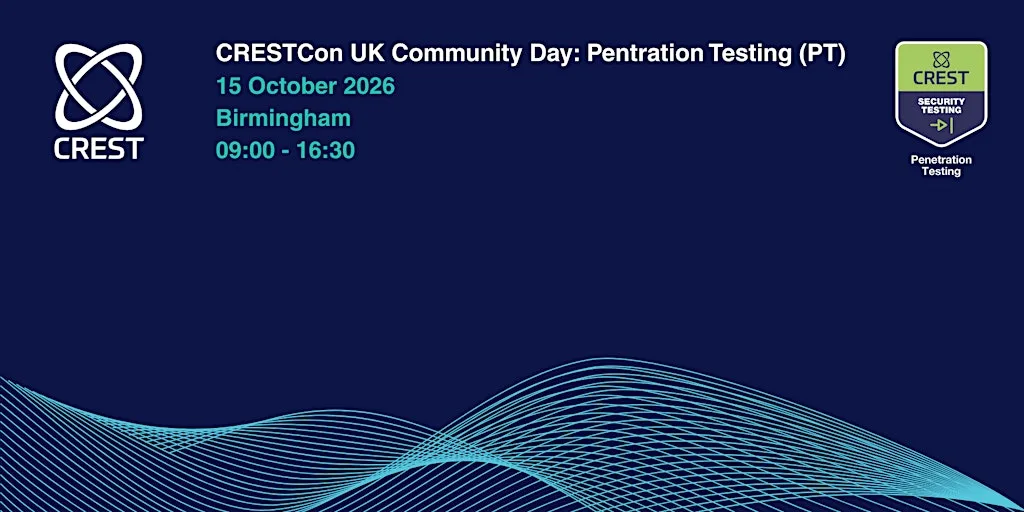 CRESTCon UK Community Event: Pentration Testing