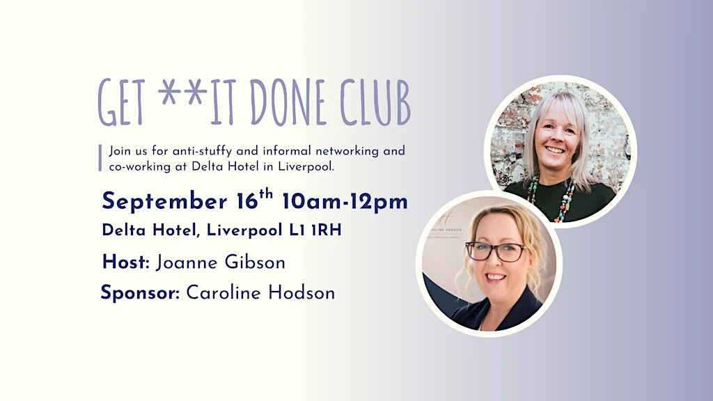 GET **IT DONE CLUB Liverpool September at Delta Hotels Liverpool City Centre