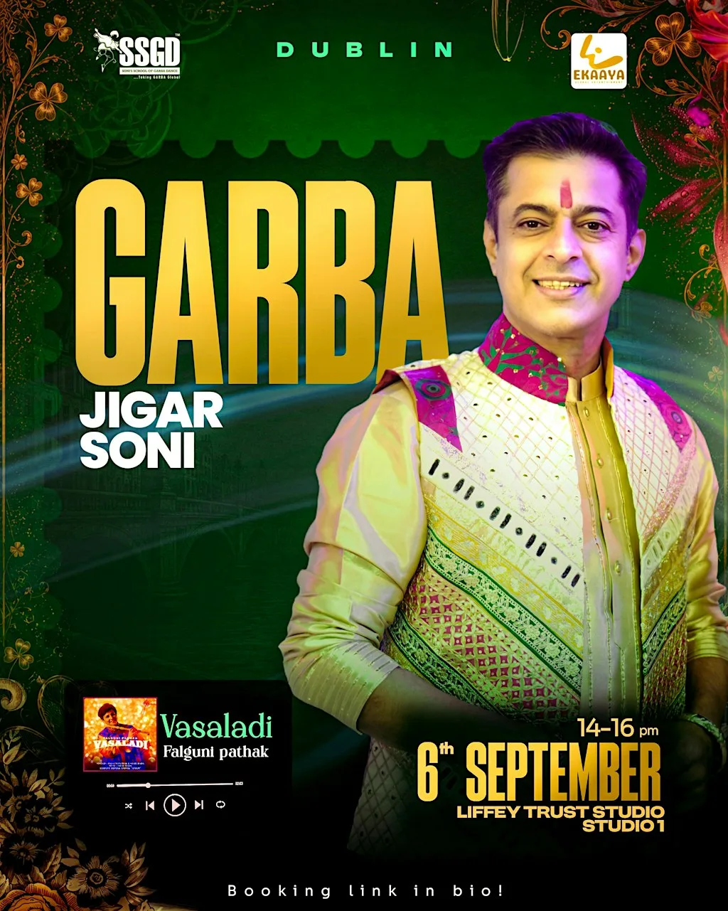 Dublin Garba Workshop - Jigar Soni at Liffey Trust Studios