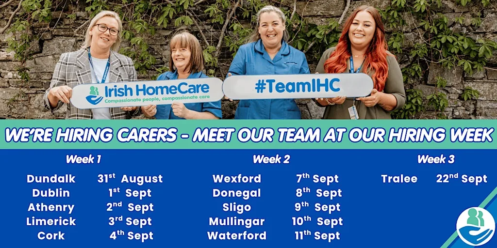 Irish HomeCare Hiring Event - Tralee at Meadowlands Hotel Co. Kerry (V92 DC83)
