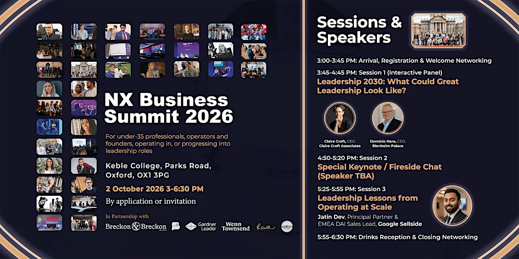 NX Business Summit 2026 at Keble College