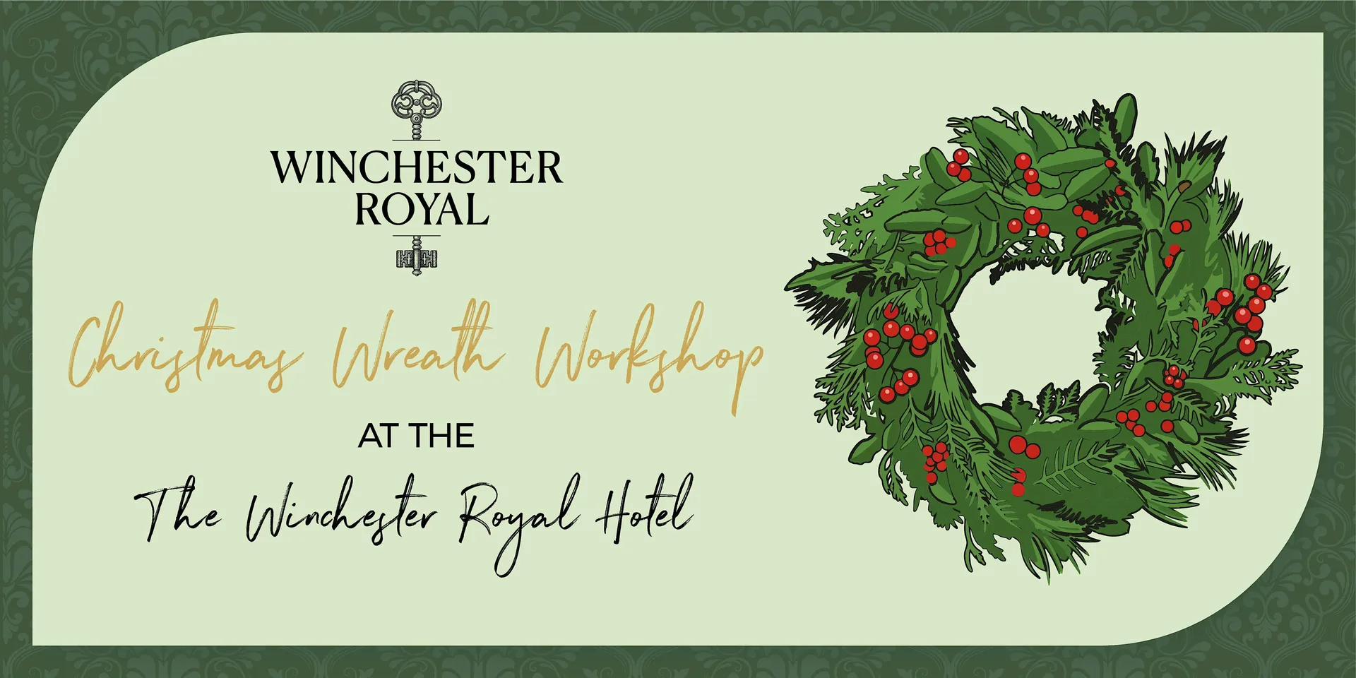 Christmas Wreath Workshop at Winchester Royal Hotel