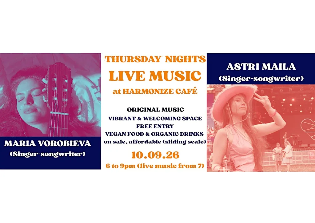 Maria Vorobieva and Astri Maila at Harmonize Café