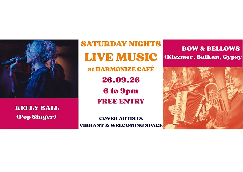 Keely Ball and Bow & Bellows at Harmonize Café at Harmonize Cafe