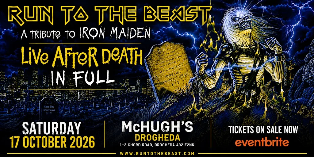 Run to the Beast – Iron Maiden Tribute: Live After Death in Full at McHugh's