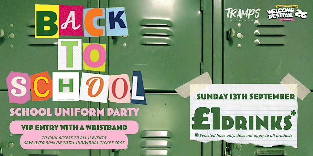 Back to School Party / £1 drinks all night! at velvet