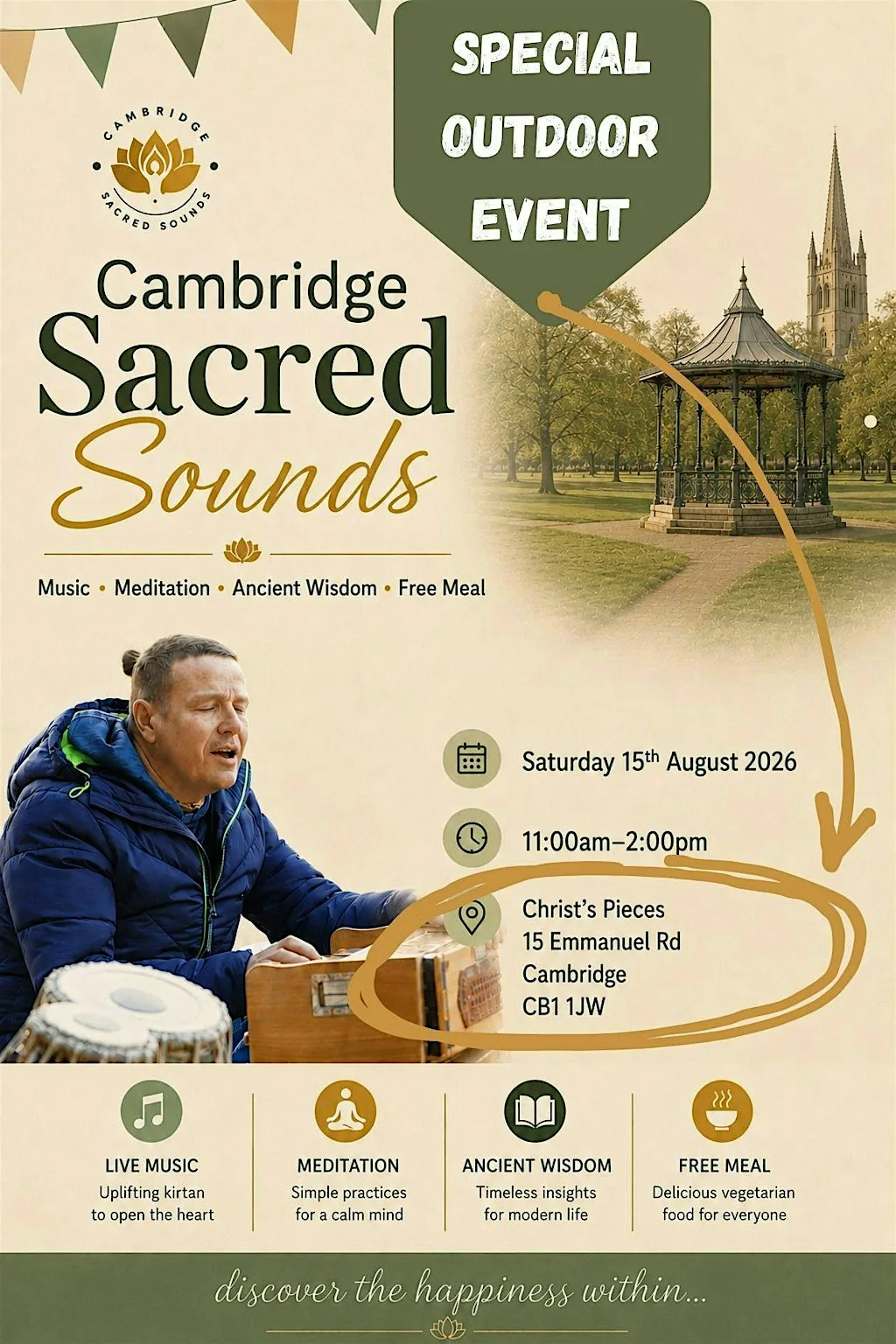 Cambridge Sacred Sounds at Christ's Pieces