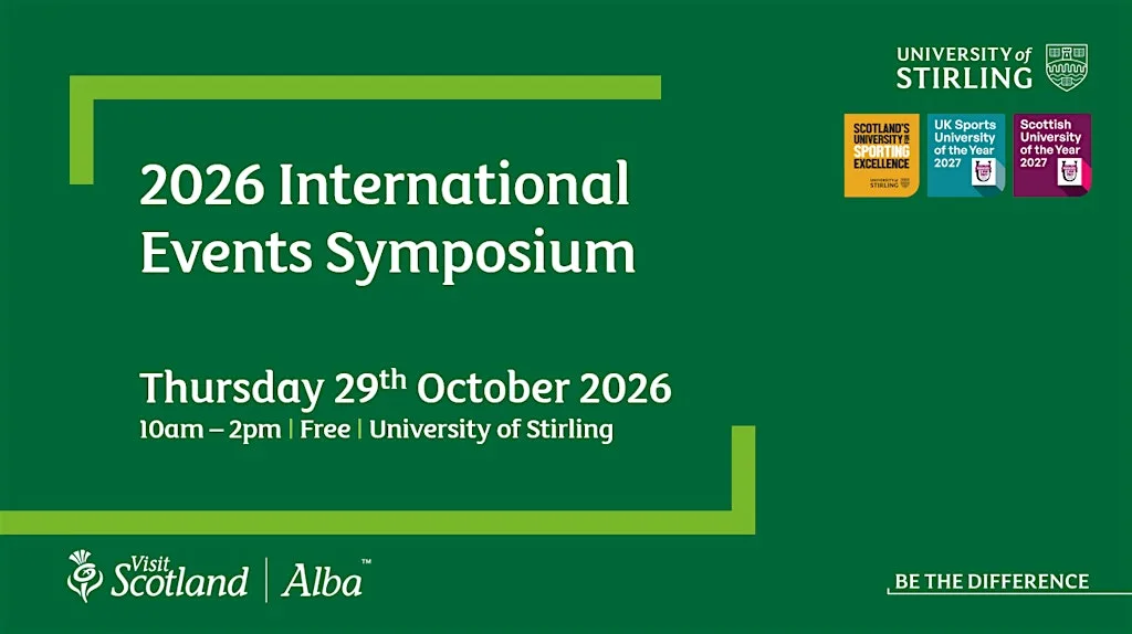 2026 International Events Symposium at University of Stirling