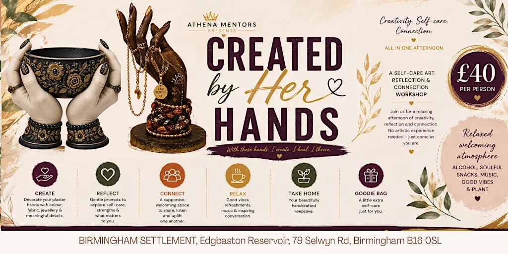 Sip & Craft - Hand Cast Workshop / Created By Her Hands (reflect & create) at Birmingham Settlement Nature & Wellbeing Centre - Ladywood