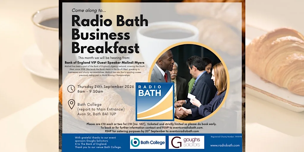Radio Bath September Business Breakfast