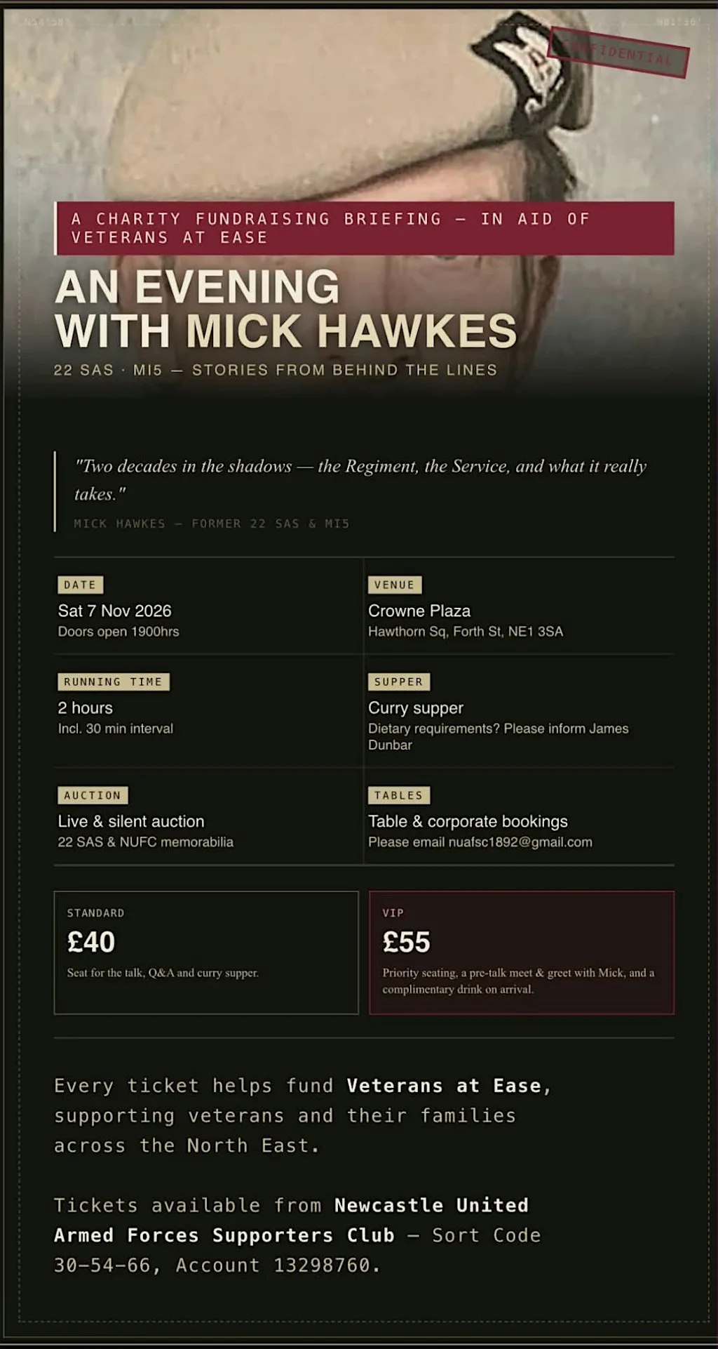 An Evening with Mick Hawkes