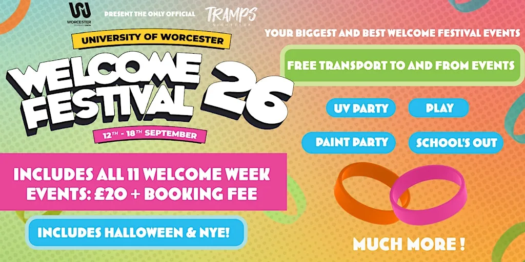 Welcome Festival 26 Wristband - Entry to 11 Events inc. NYE & Halloween! at Tramps Nightclub