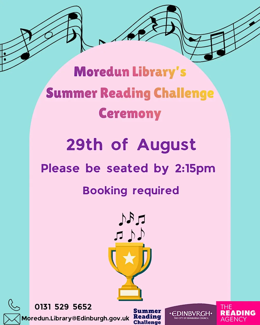 Summer Reading Challenge Ceremony at Moredun Library