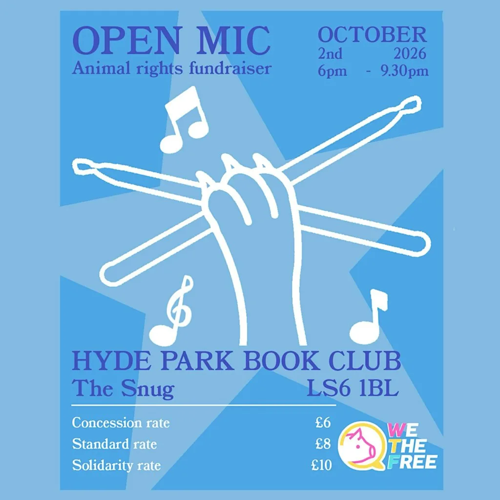 Animal Rights Open Mic Fundraiser at Hyde Park Book Club