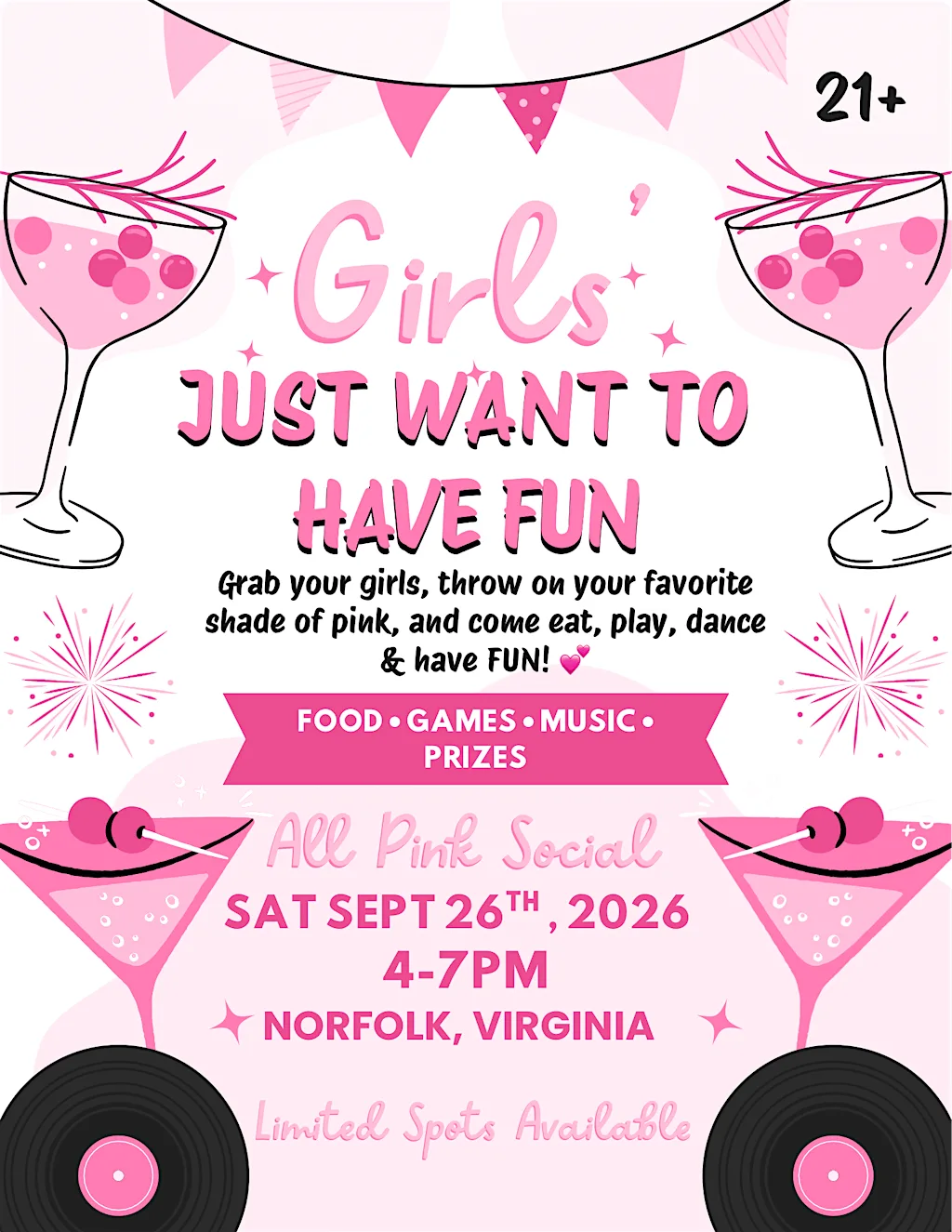 Girls Just Wanna Have Fun: The All-Pink Social