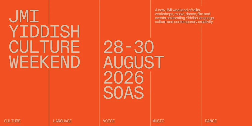 Yiddish Culture Weekend at SOAS University of London