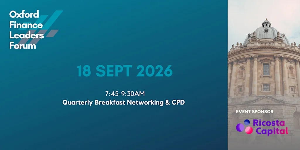 Oxford Finance Leaders Forum September 2026
