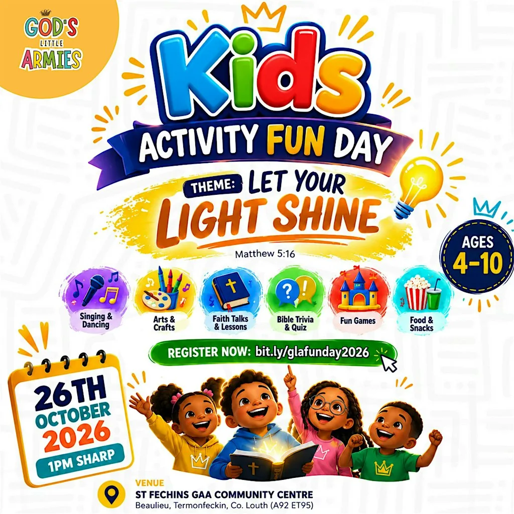 God's Little Armies - Kids Activity Fun Day 2026 at St. Fechin's GAA Community Hall
