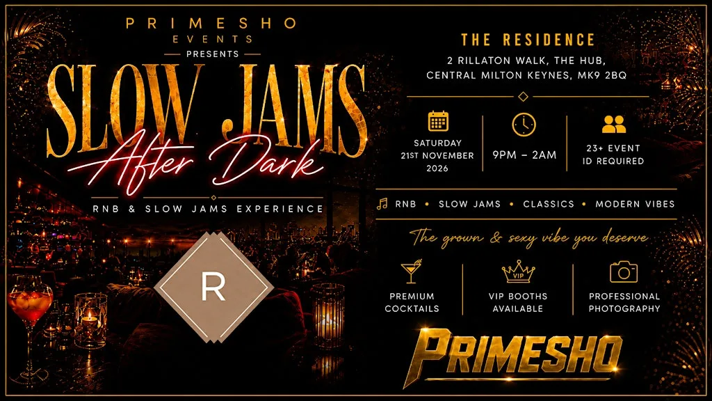 SLOW JAMS AFTER DARK at The Residence Bar & Kitchen