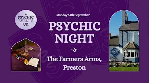 PSYCHIC READINGS NIGHT Monday 14th September, Farmers Arms, Preston