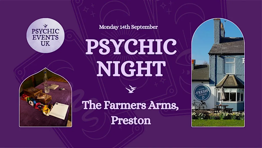PSYCHIC READINGS NIGHT Monday 14th September, Farmers Arms, Preston at The Farmer's Arms