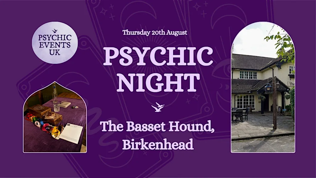 PSYCHIC READINGS NIGHT Monday 17th August, Bassethound, Wirral at Basset Hound
