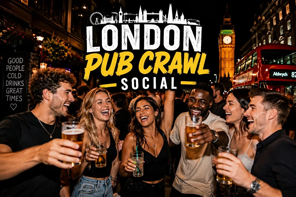 Central London Pub Crawl: Drink, Dance & Mingle