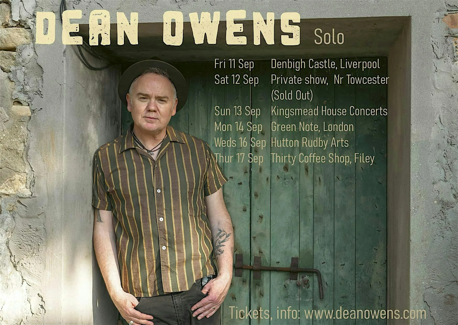 Dean Owens (Hutton Rudby, N Yorks) at Hutton Rudby Village Hall