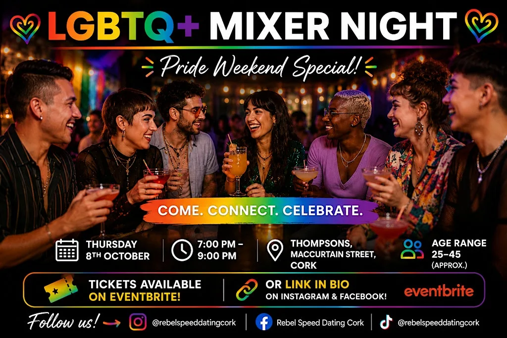 Rebel Speed Dating Cork Presents: LGBTQ+ Pride Mixer at Thompsons Cork