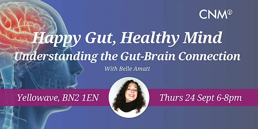 CNM Brighton: Happy Gut, Healthy Mind with Belle Amatt at Yellowave Brighton - Beach Sports Venue & Beach Cafe