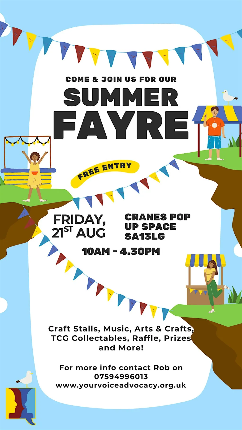 YVA Summer Fayre 2026 at Cranes Pop Up Space