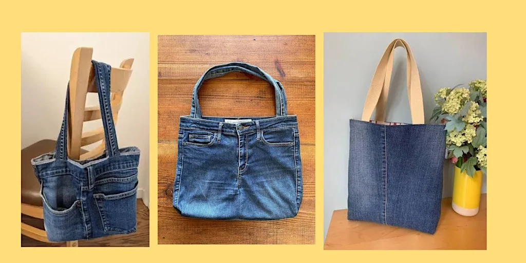 Denim Reimagined: Upcycled Tote Bag Class