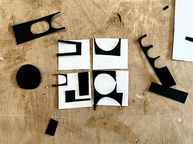 Set of Tiles - Decal Cut Collage Workshop at Merseyway Workshop