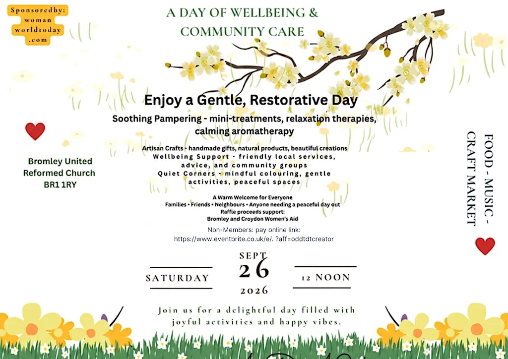A Day of Wellbeing and Community Care at Bromley United Reformed Church