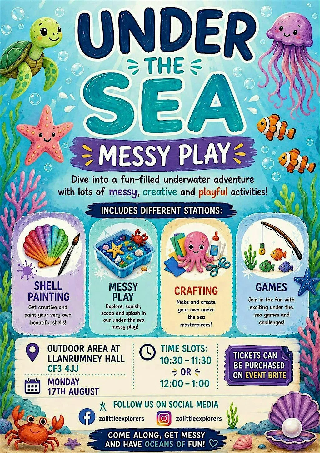 Under The Sea Messy Play! at Llanrumney Hall Community Trust