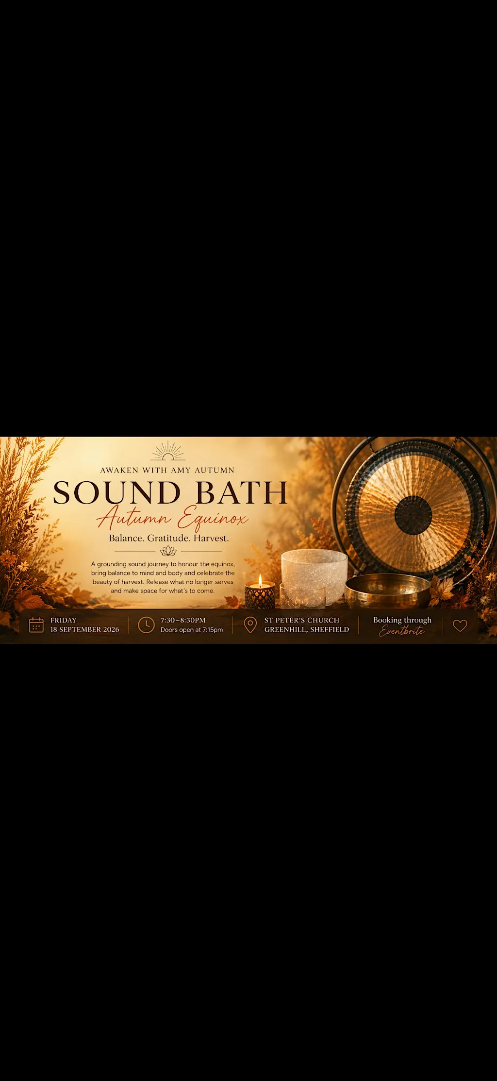 Autumn Equinox Sound Bath at St Peter's Church : Greenhill