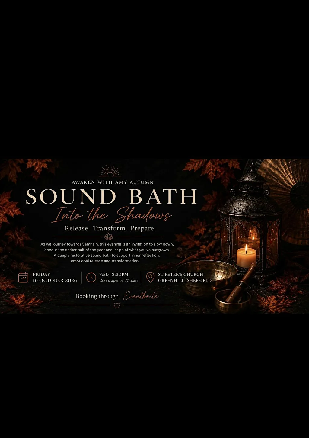 Into the Shadows Sound Bath at St Peter's Church : Greenhill