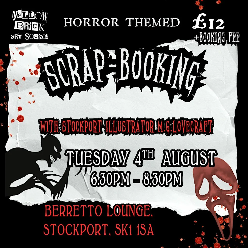 Horror themed scrapbooking at Berretto Lounge