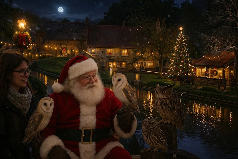 Santa's Owls at The Water Mill, Calbourne