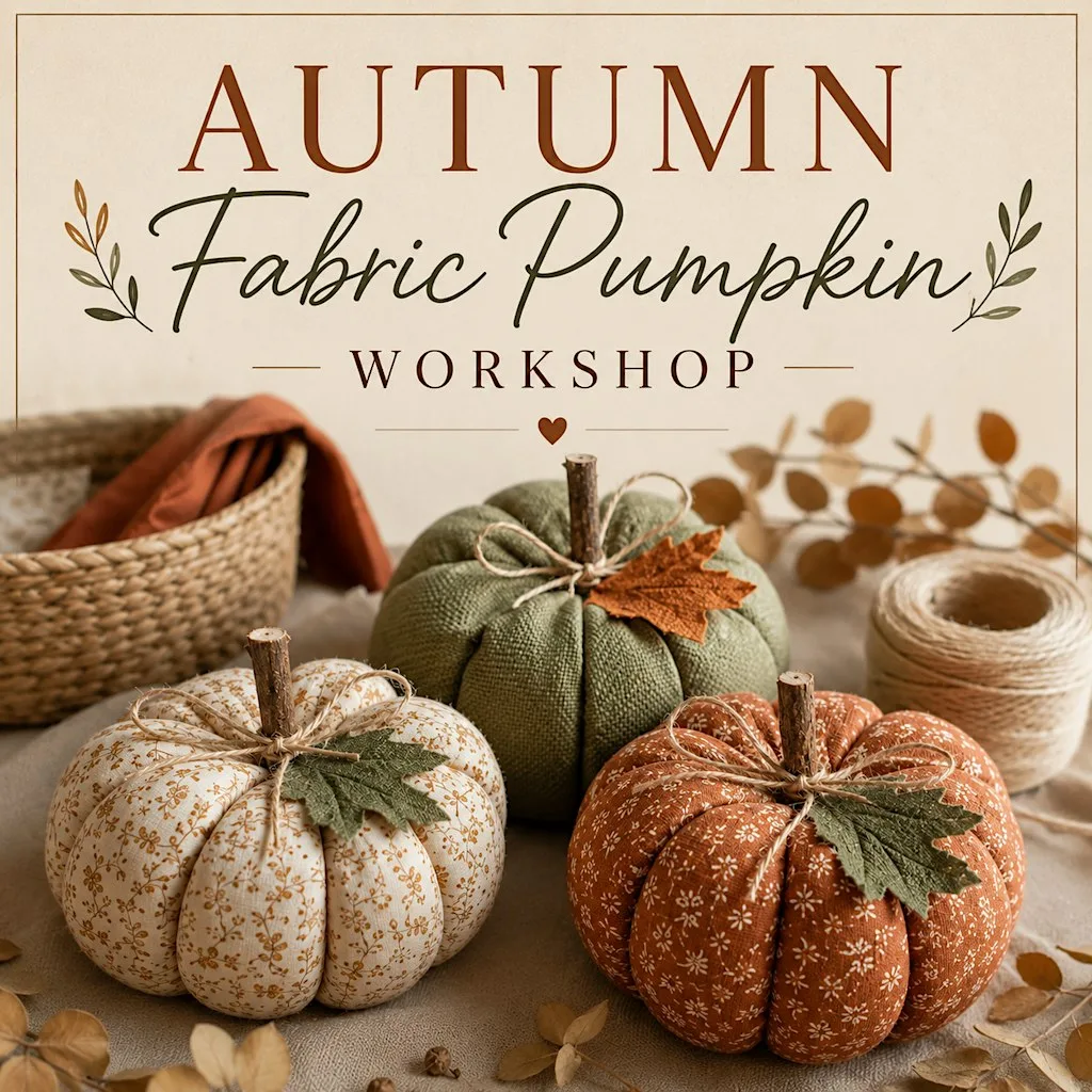 Autumn Fabric Pumpkin Workshop