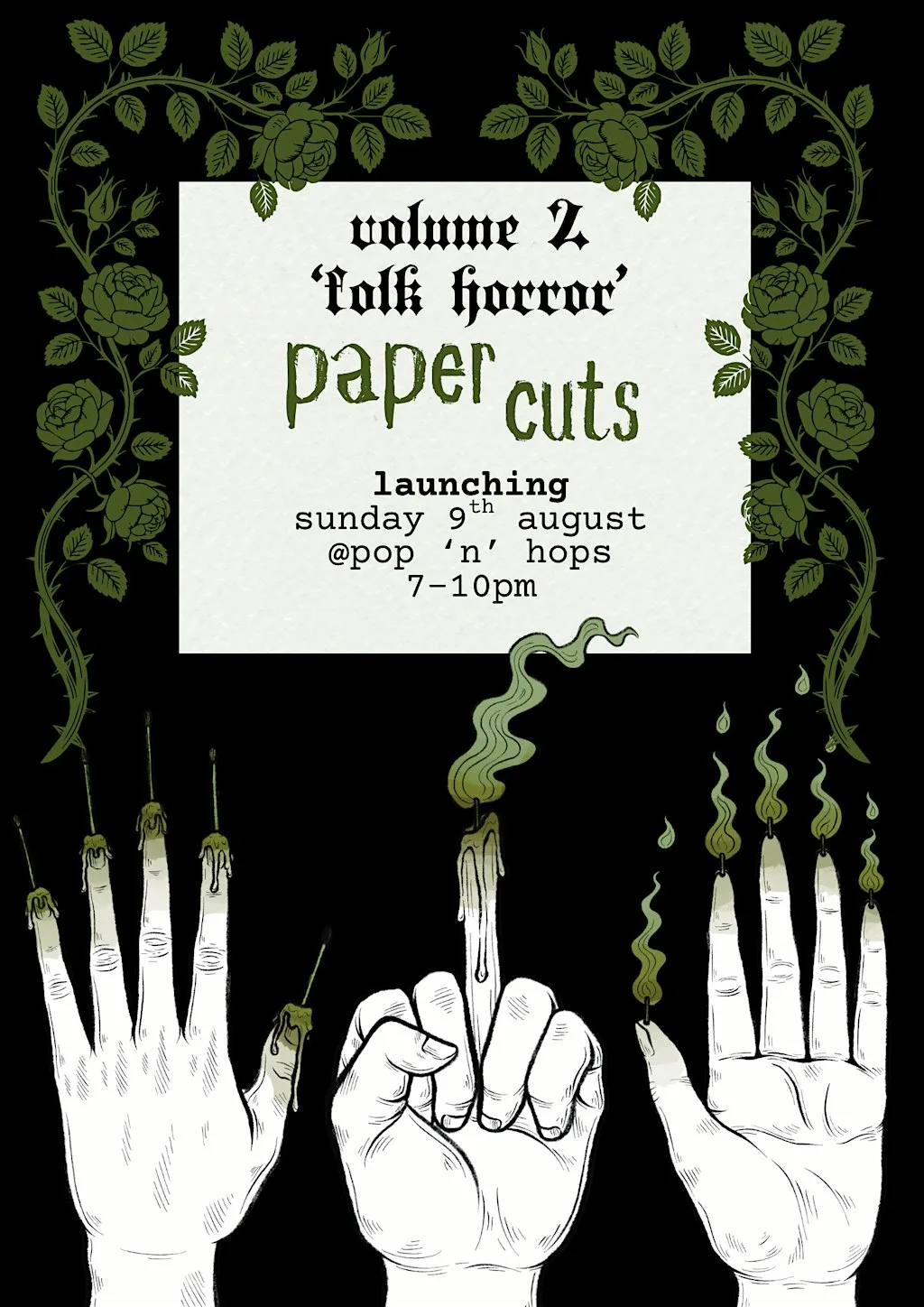 Paper Cuts Volume 2 Launch at Pop'n'Hops - Whitchurch Road