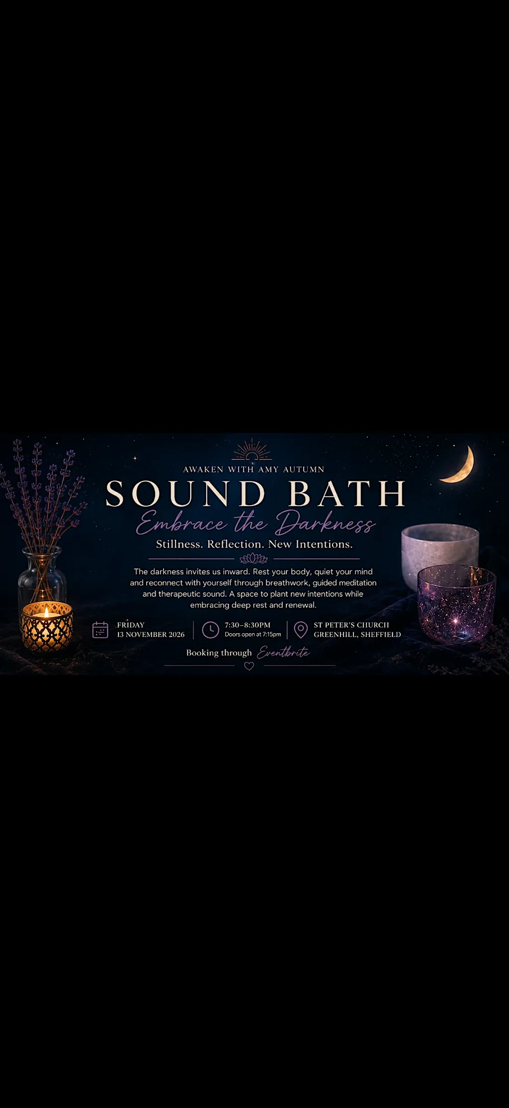 Embrace the Darkness Sound Bath at St Peter's Church : Greenhill